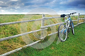 Bike Against Fence