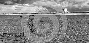 A bike on the beach