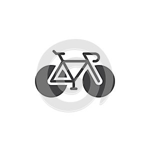 Bike, Bicycle icon vector, filled flat sign, solid pictogram isolated on white.