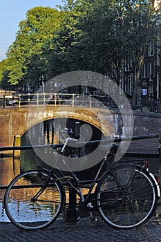 Bike on Bridge, Holland