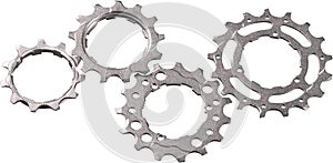 Bike Cassette Disassembled - Isolated