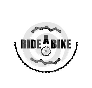 Bike chains set. modern icon bike chains. Ride a bike. Chain isolated on white. Bike wheel