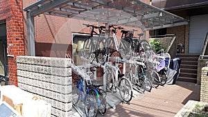 Bike city motorised parking japan Osaka