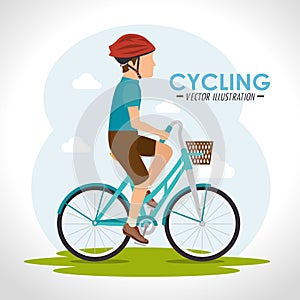 Bike and cyclism graphic design