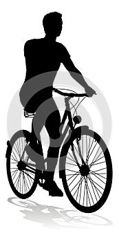 Bike Cyclist Riding Bicycle Silhouette