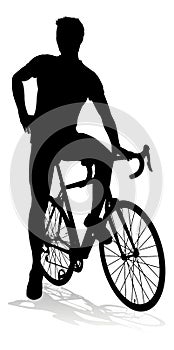 Bike Cyclist Riding Bicycle Silhouette