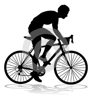 Bike Cyclist Riding Bicycle Silhouette