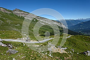 Bike Downhill, Flims, Alp Nagens, Graubunden, Switzerland photo