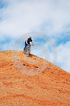 Bike Downhill on red hill