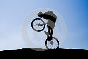 The bike extreme trick