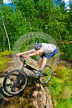 The bike extreme trick
