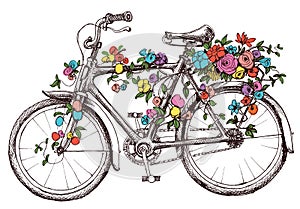 Bike with flowers