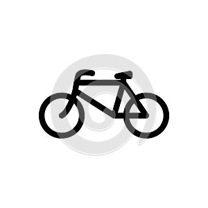 Bike Foot Bicycle icon outline vector sign linear style pictogram isolated vector