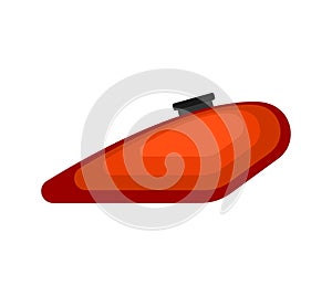 Bike Fuel tank isolated. Motorcycle gas-tank Vector illustration