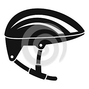 Bike helmet icon, simple style