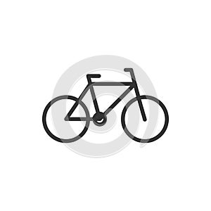 Bike icon. Bicycle vector icon, transport, activity symbol