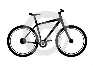 Bike icon. Illustration with a bike symbol. photo