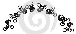 Bike jumping sequence