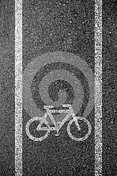 Bike lane asphalt texture photo