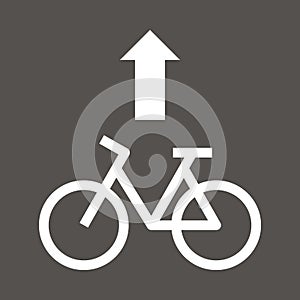 Bike lane sign