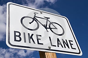 Bike Lane sign.