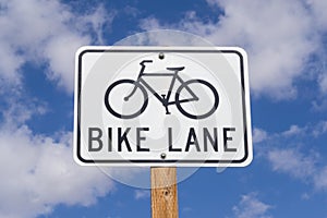 Bike Lane sign.