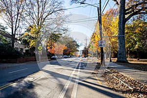 Bike lanes in Atlanta GA USA