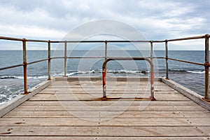 The bike lock at the end of the iconic Port Noarlunga Jetty in S