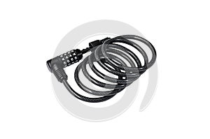 Bike lock isolated on white