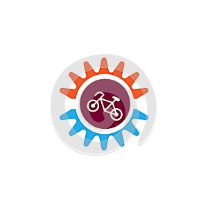 Bike logo template vector