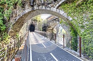 Bike path of the Brembana valley