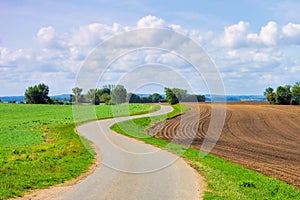 A bike path on the island of Poel