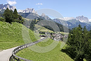 Bike path in the mountains