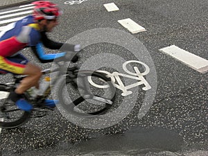 Bike race cyclist