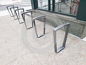 Bike rack in Downtown Detroit