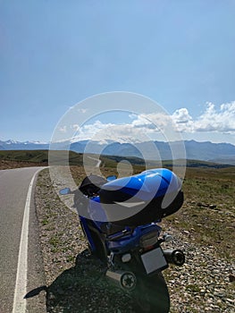 Bike on road in countryside