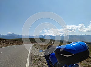 Bike on road in countryside