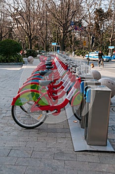 Bike sharing scheme in China