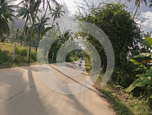 Bike street first person view scooter asia thailand urban city ride