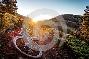 Bike at sunrise. photo