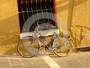 Bike in the sunset