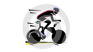 Bike Transport And Accessories color icon animation