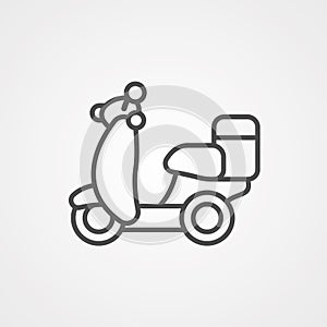 Bike vector icon sign symbol