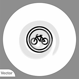 Bike vector icon sign symbol