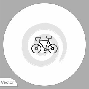 Bike vector icon sign symbol