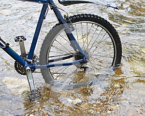 Bike in water