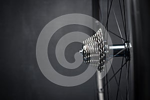 Bike wheel with chainring