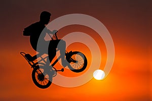 Biker, Biker, Bicycle, Sunrise, Sunset, Riding, Rider