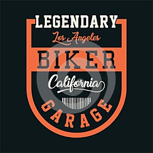 Biker california garage