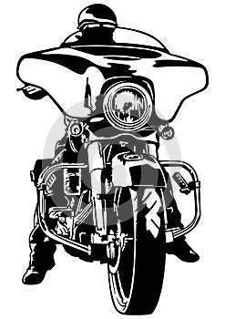 Biker Front View photo